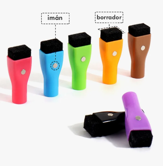 Paquete con 8 marcadores de PUNTA EXTRAFINA para planners blancos o transparentes  (Dry Marker)