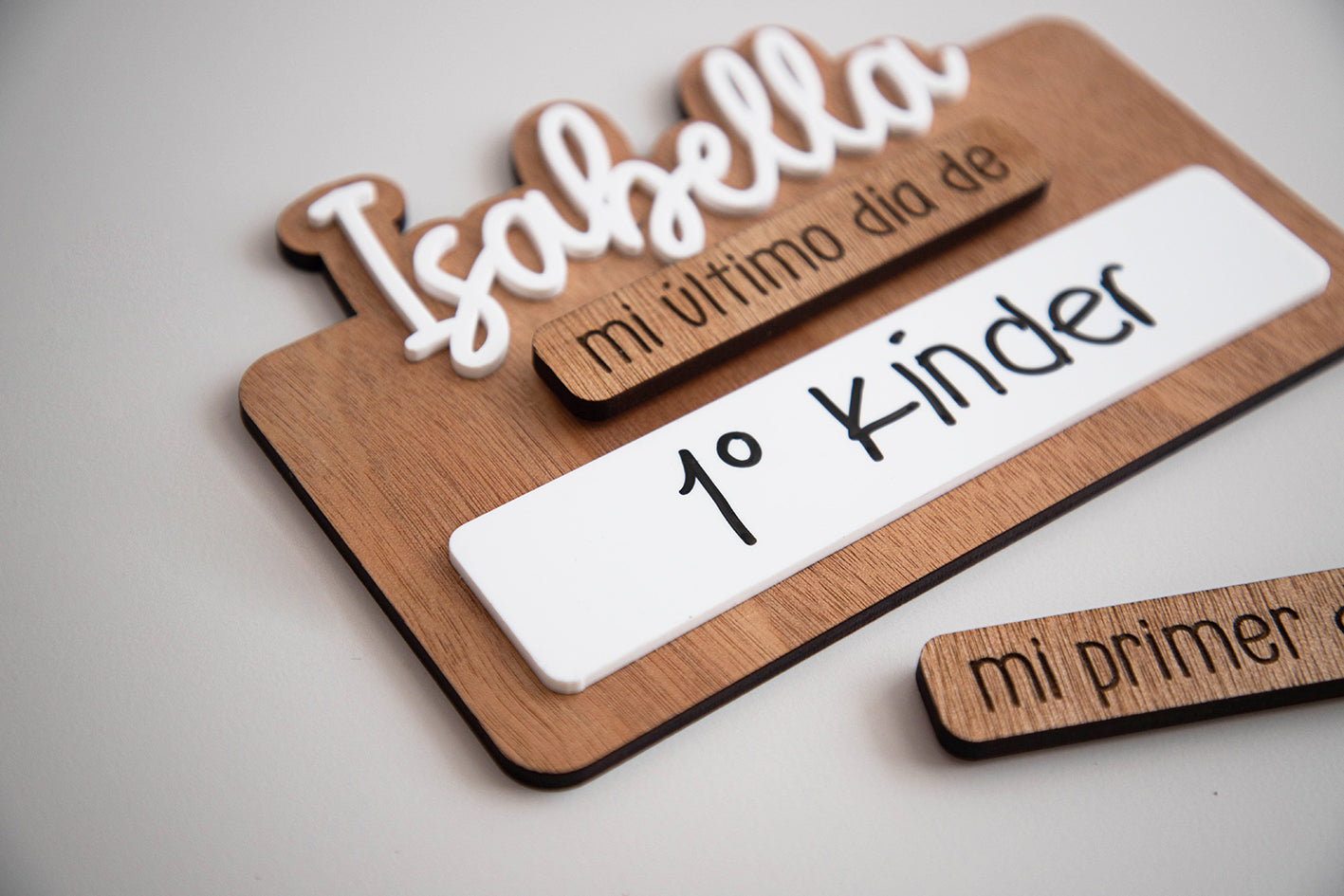 Letrero "Primer / Último día" CHICO