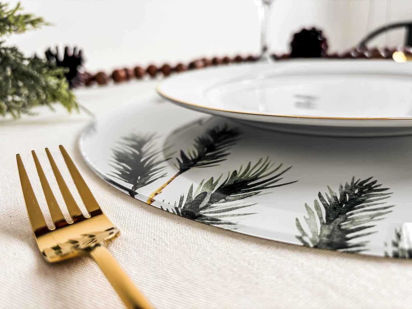 Set de Bajo platos y Porta vasos de acrílico