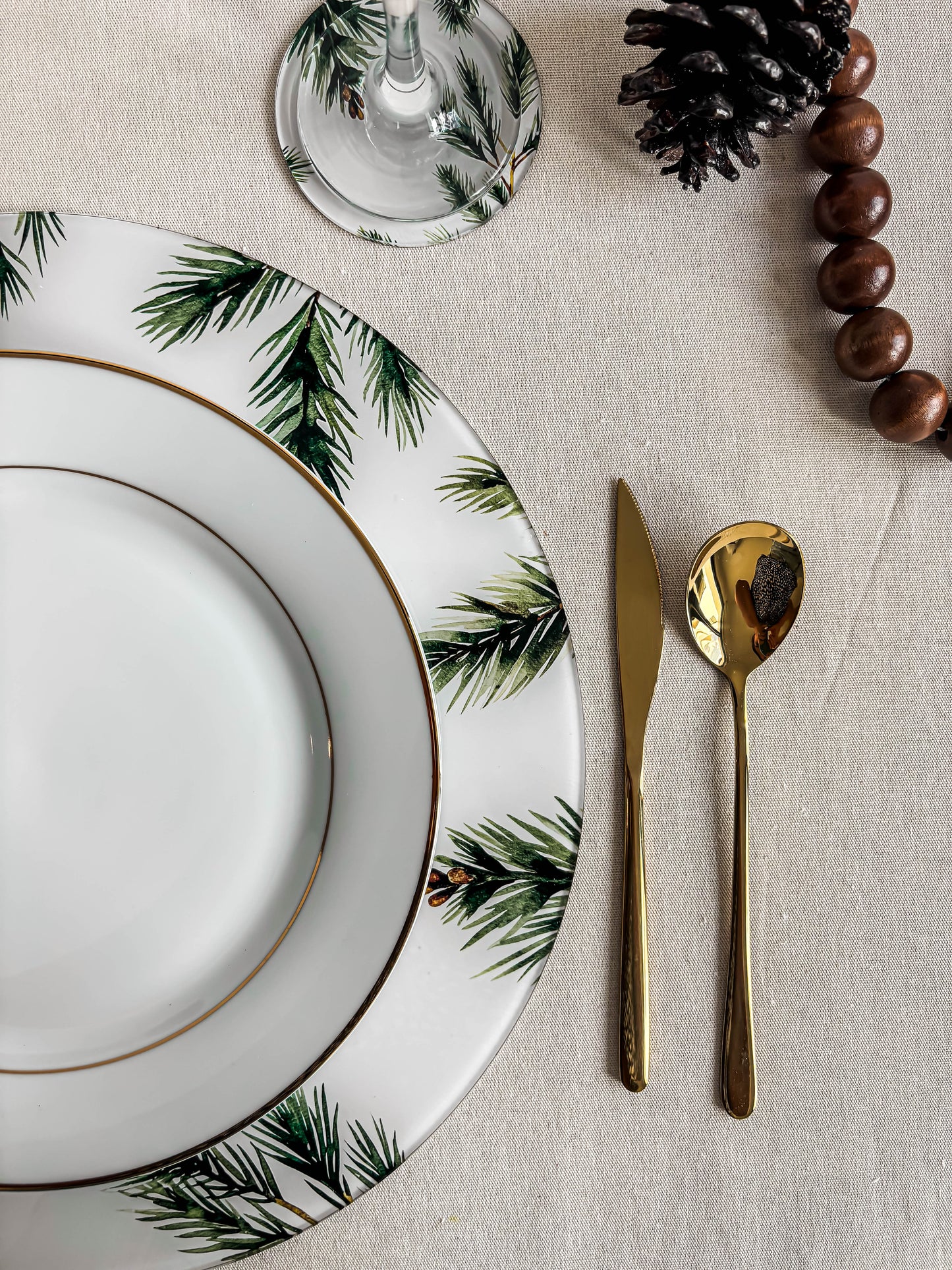 Set de Bajo platos y Porta vasos de acrílico