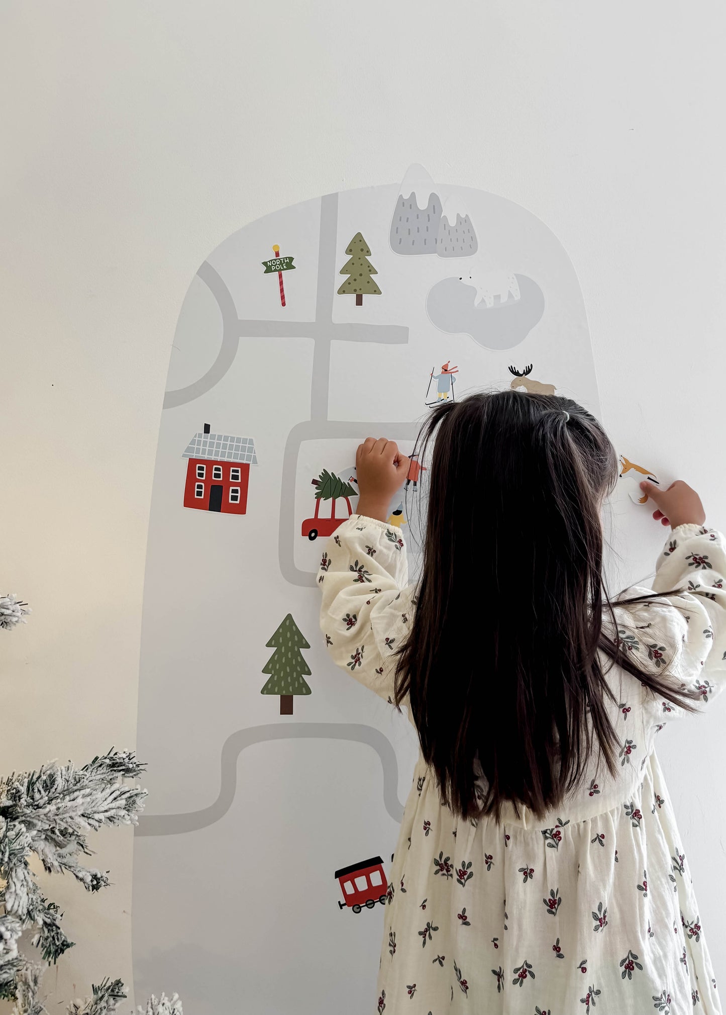 Calendario de adviento (stickers para pared reposicionables)