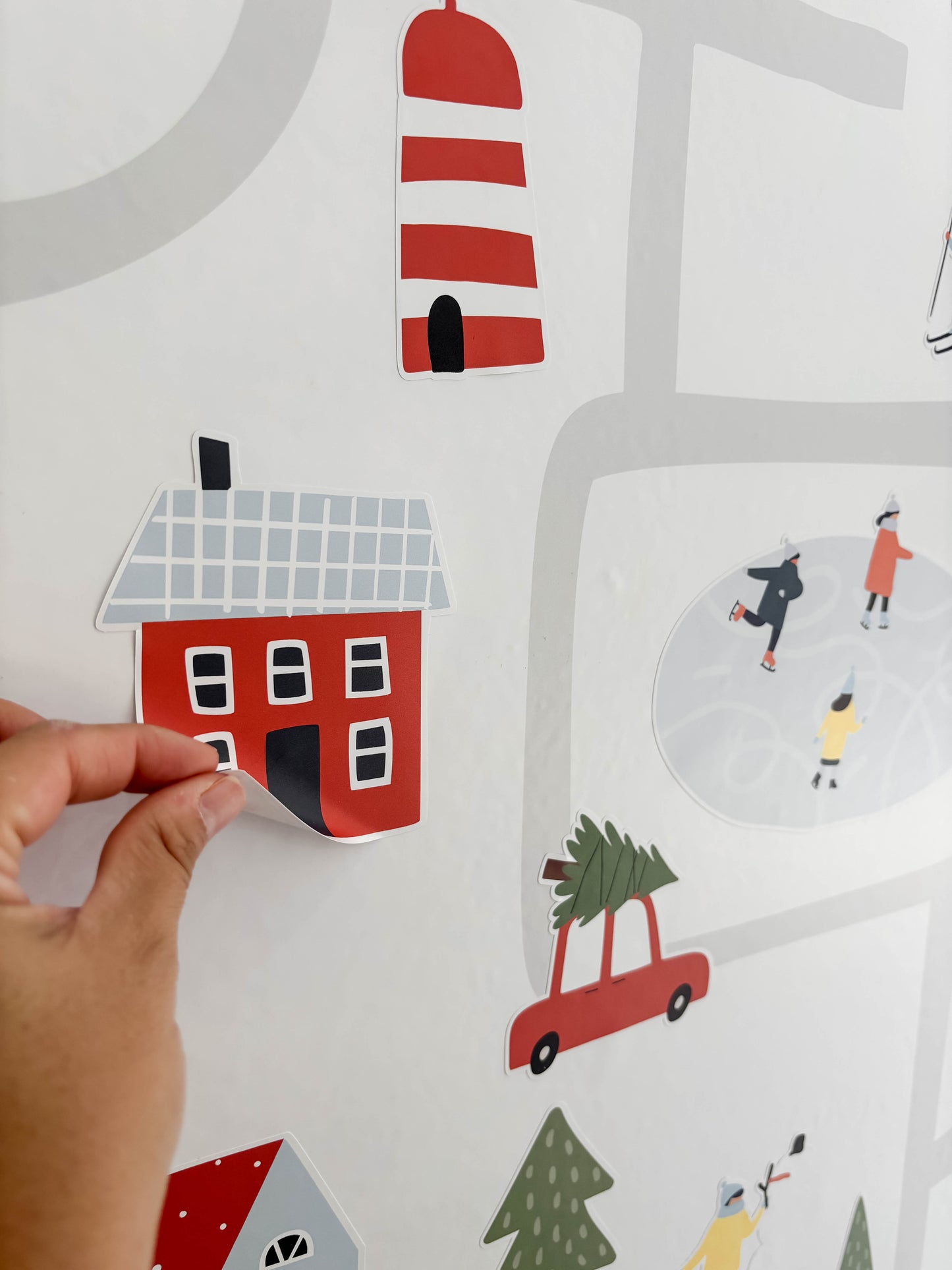 Calendario de adviento (stickers para pared reposicionables)