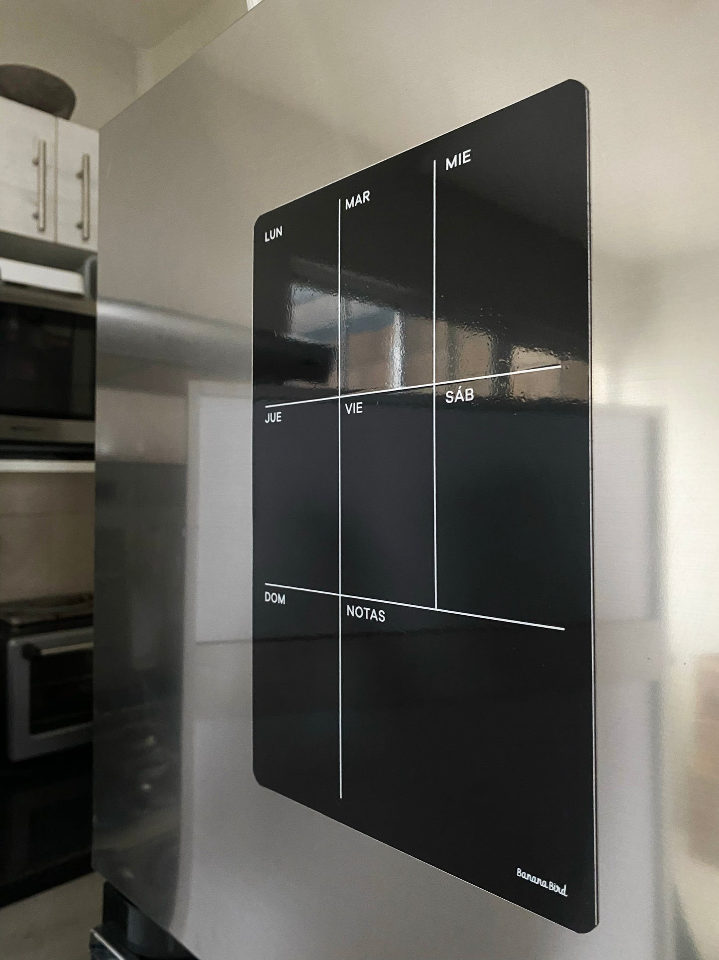 Planner magnético negro "Semanal" (LIQUIDACIÓN)