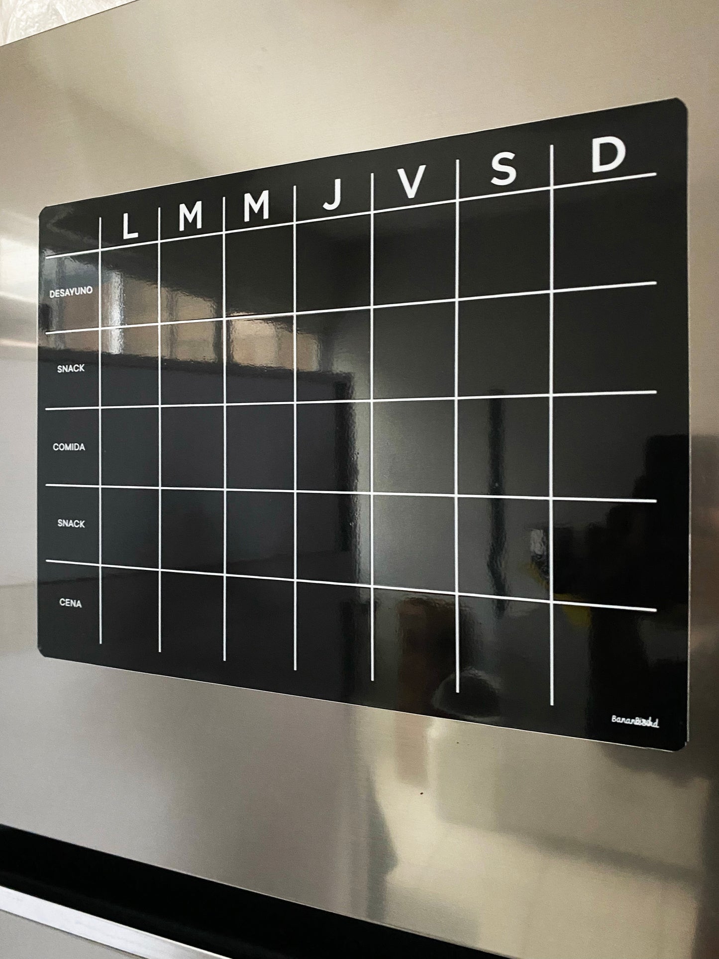 Planner magnético negro "Menú" (LIQUIDACIÓN)