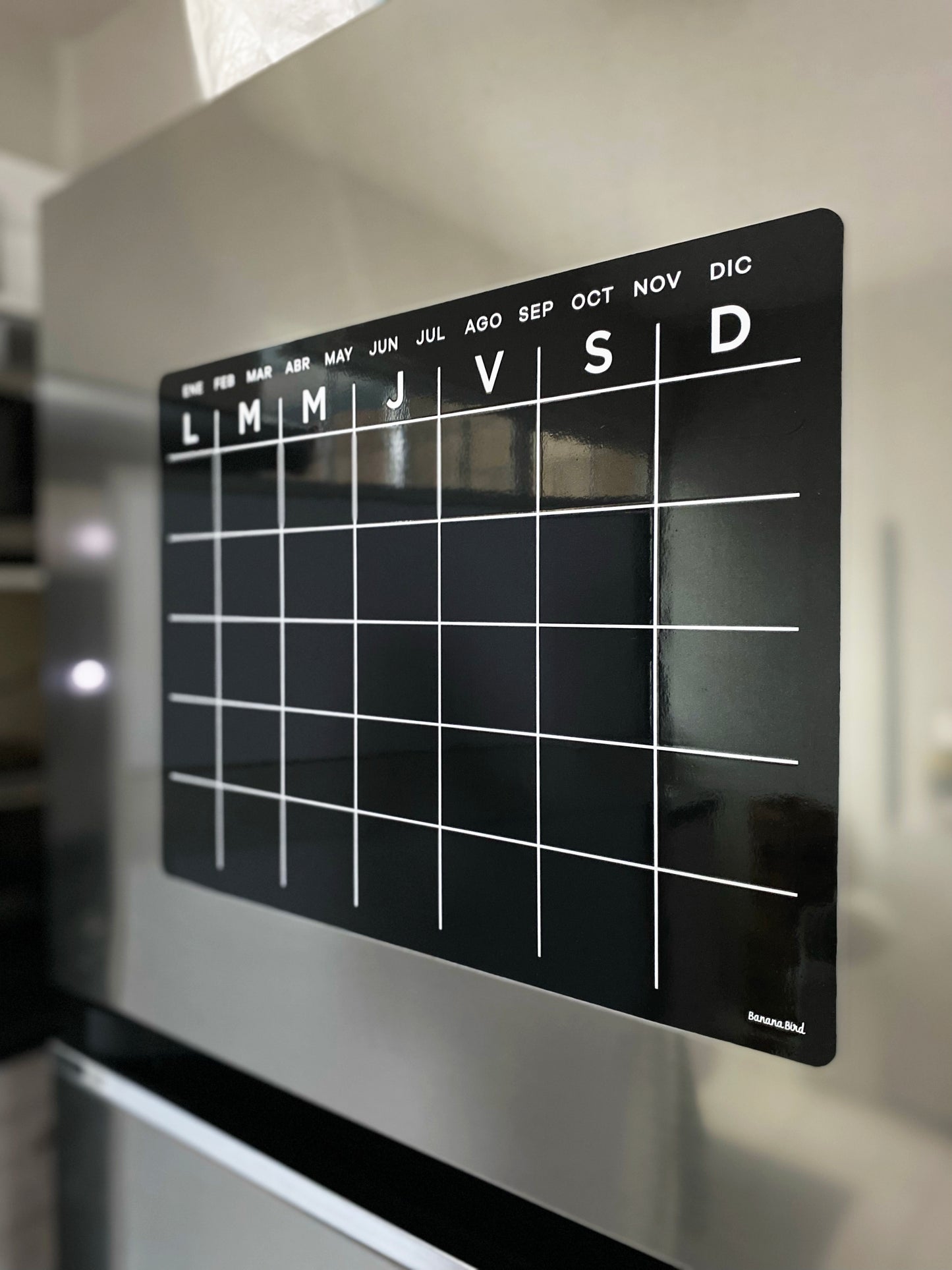 Planner magnético negro "Mensual" (LIQUIDACIÓN)