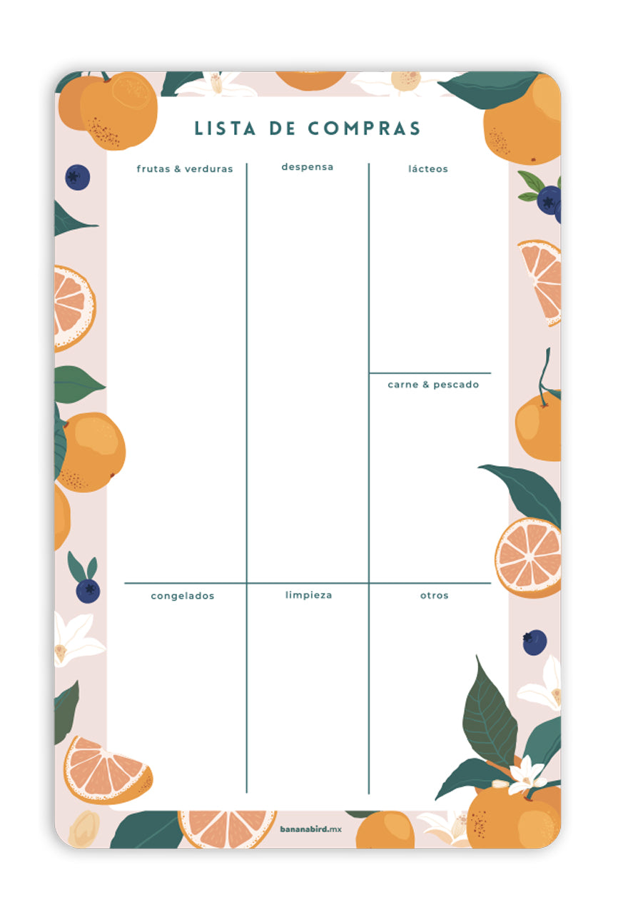 Planner magnético "Lista de compras"