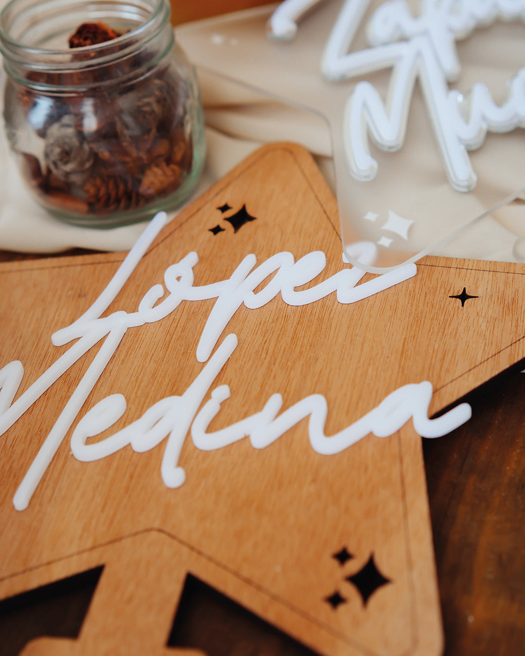 Estrella en madera (topper para pino)
