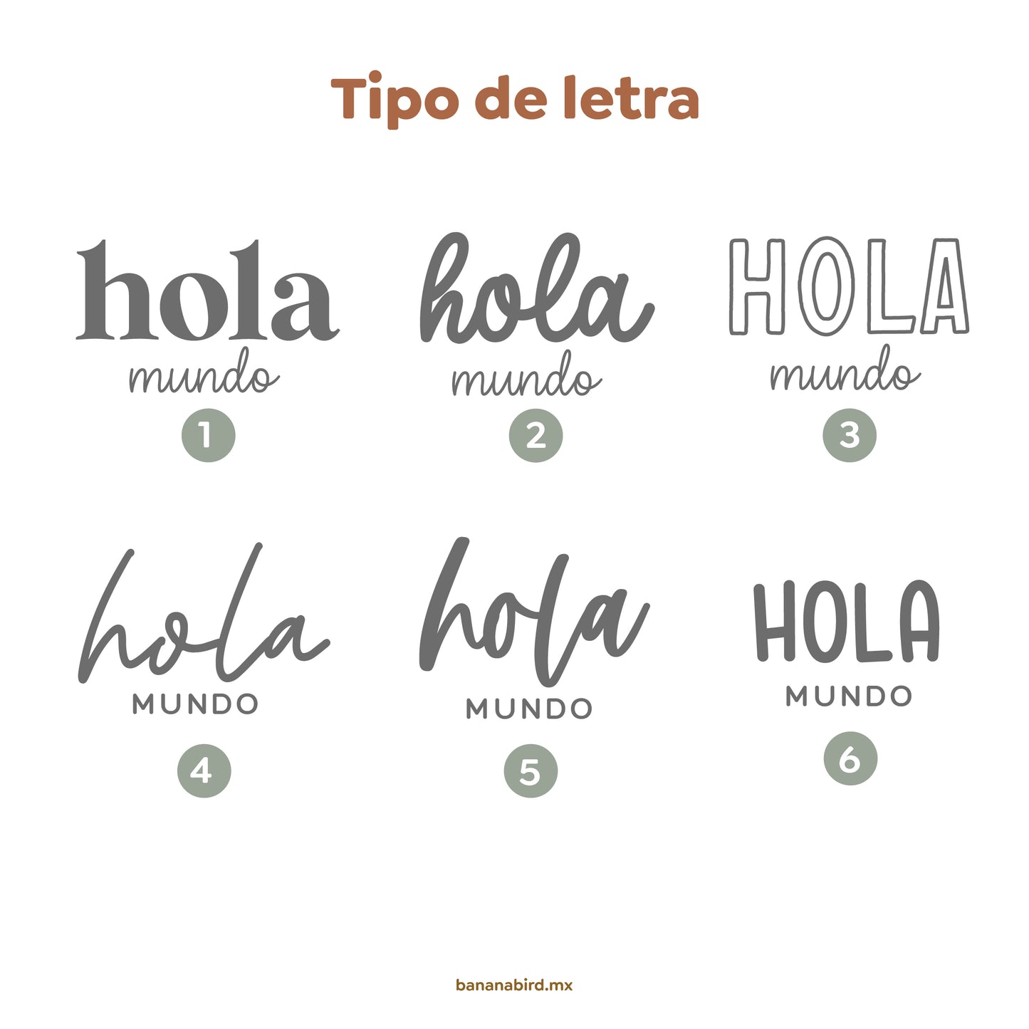 Tags para fotos en madera | Números intercambiables