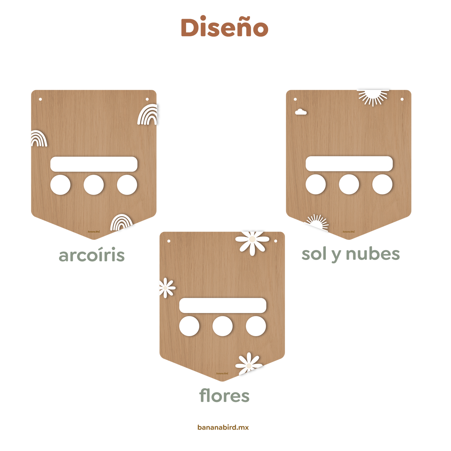 Letrero de nacimiento en madera