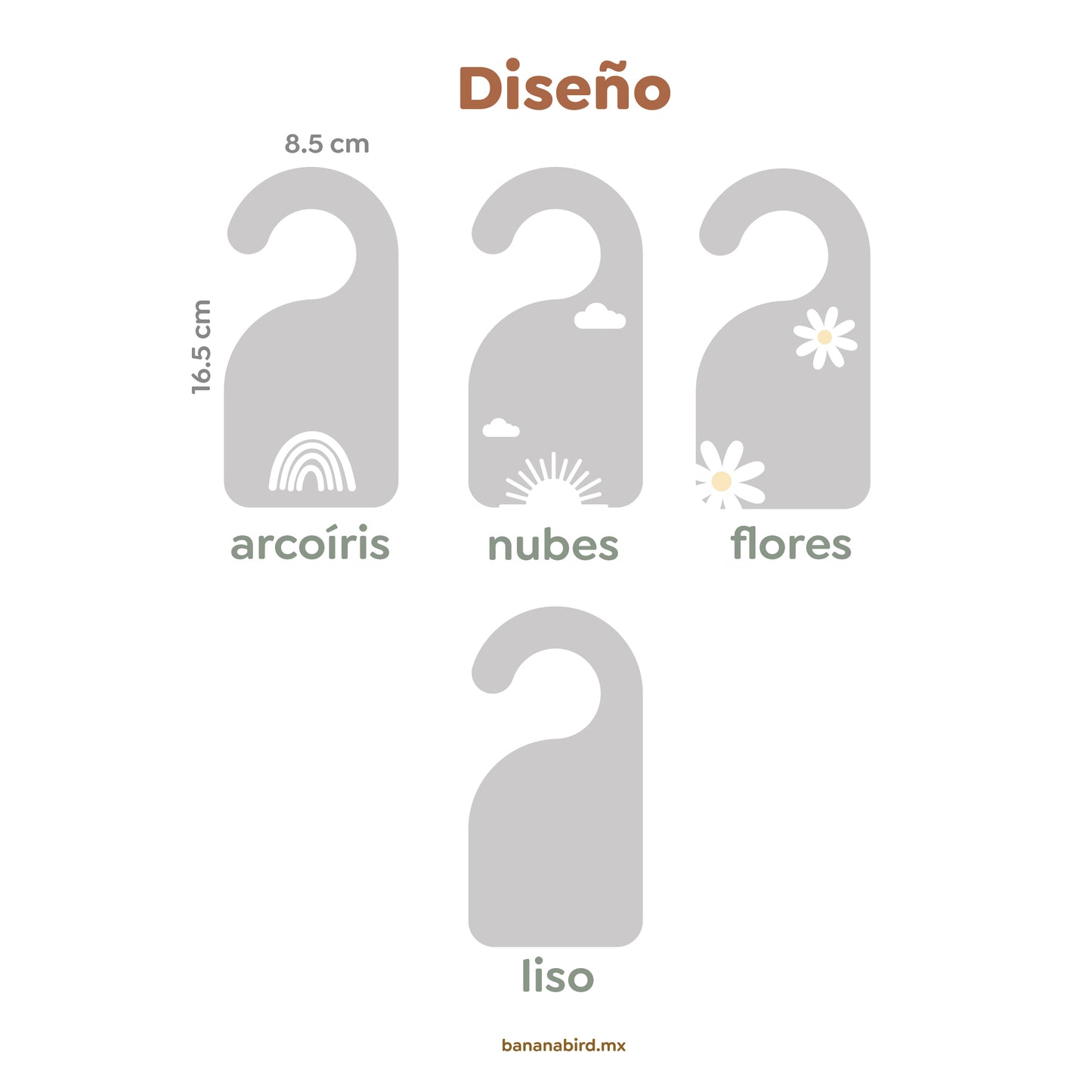 Organizadores de closet en acrílico para la ropa del bebé