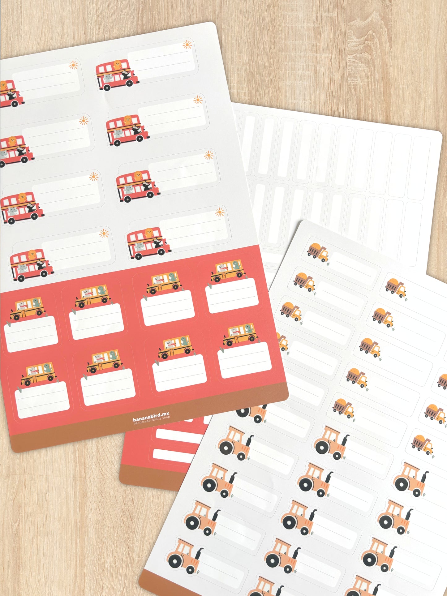 Paquetes de Etiquetas Escolares Rellenables (LIQUIDACIÓN)