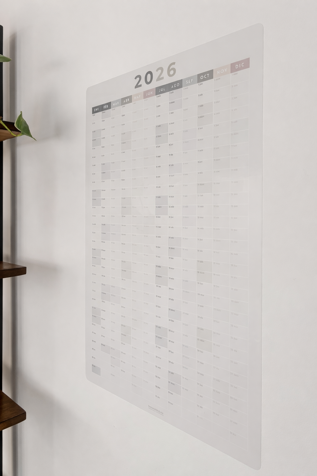 Planner Anual en Vinil Removible