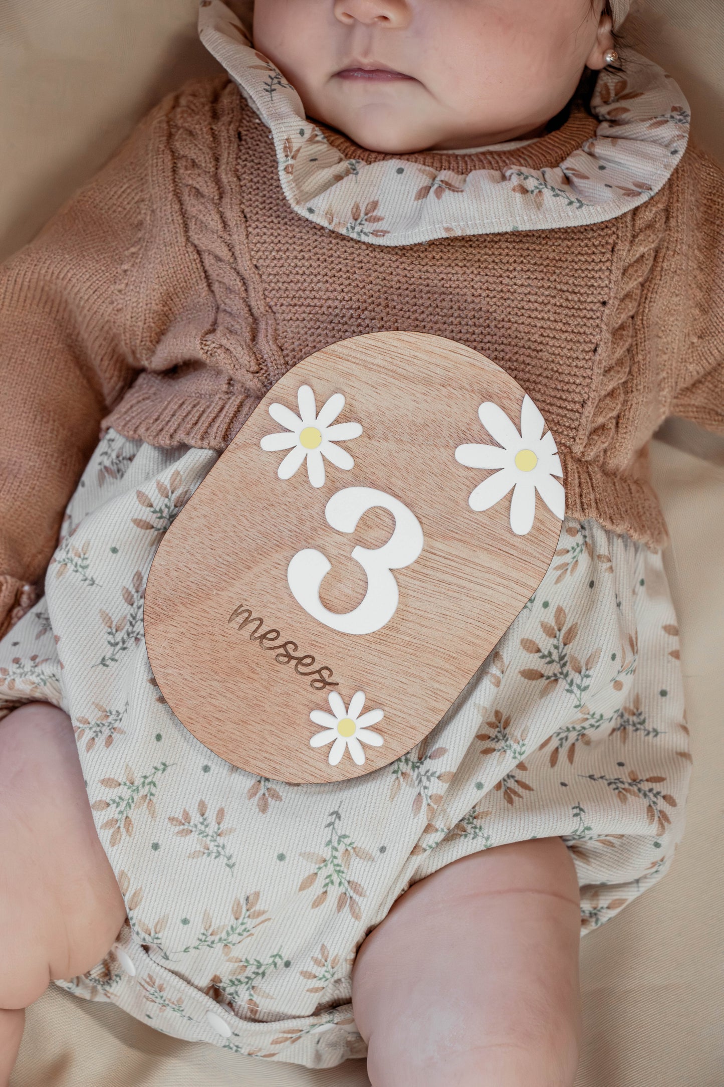 Tags para fotos en madera | Números intercambiables