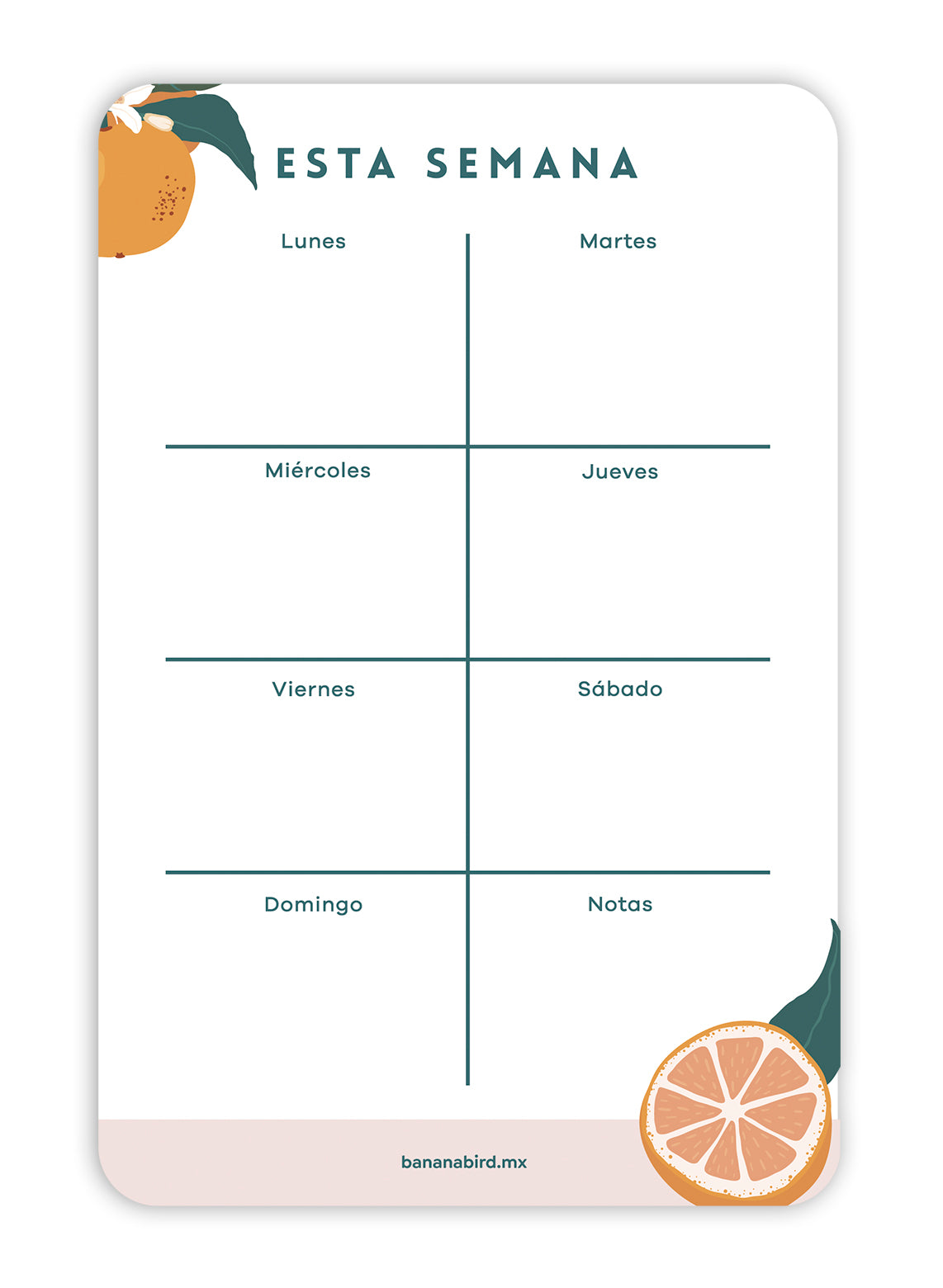 Planner magnético "Semanal - POCKET"