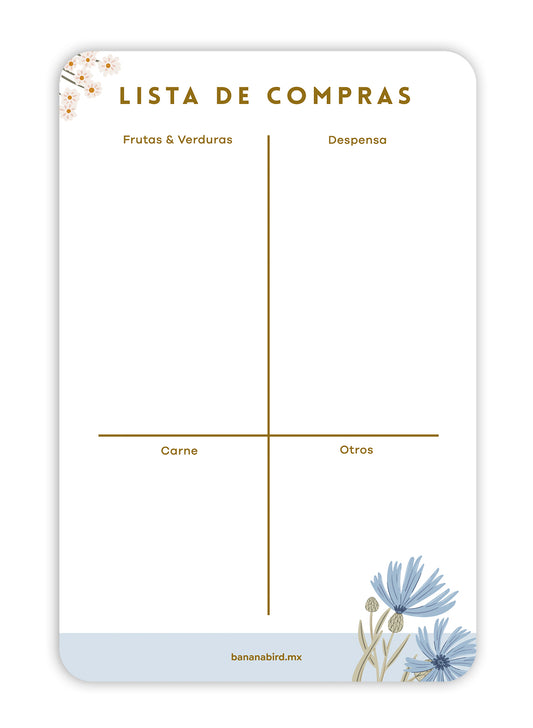 Planner magnético "Lista de compras - POCKET"