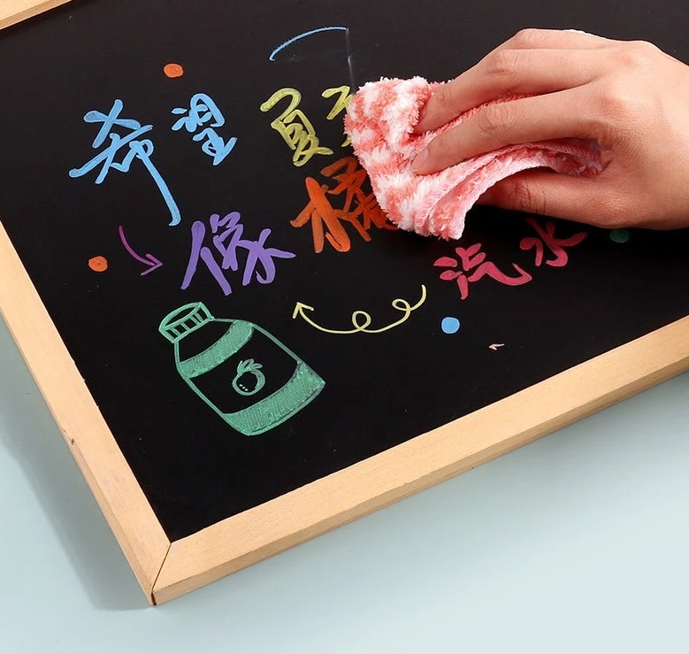 Paquete con 8 marcadores de PUNTA FINA de tiza líquida para planners negros y blancos (Chalk Marker)