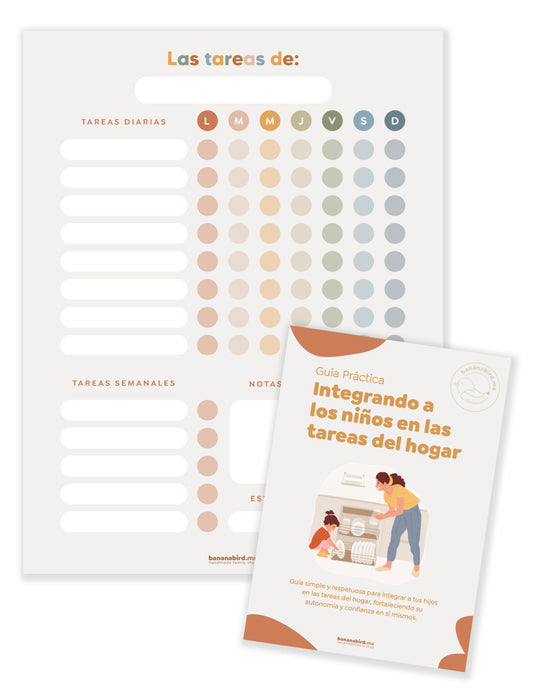 Tablero de Responsabilidades para niños de 8 años en adelante + Guía Práctica (Digitales Imprimibles)