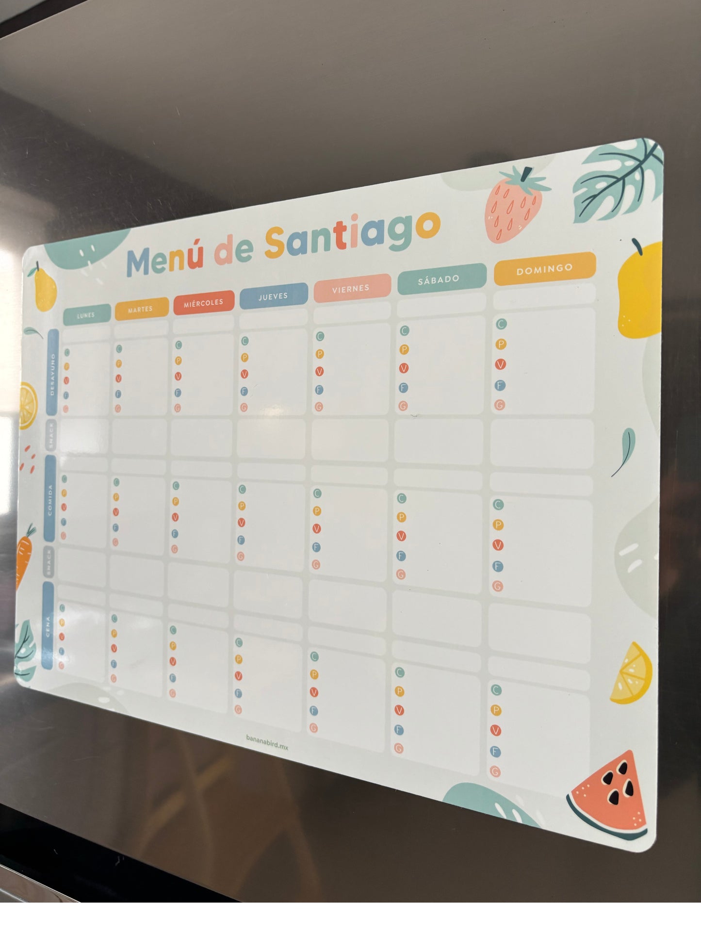 Planner para Alimentación Complementaria Personalizado (LIQUIDACIÓN)
