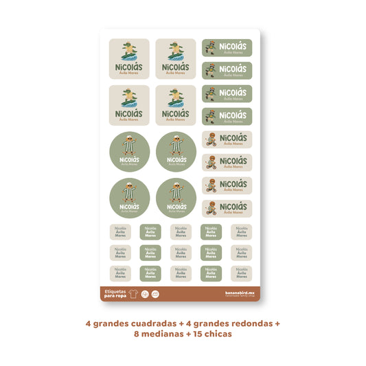 Etiquetas Planchables para Ropa