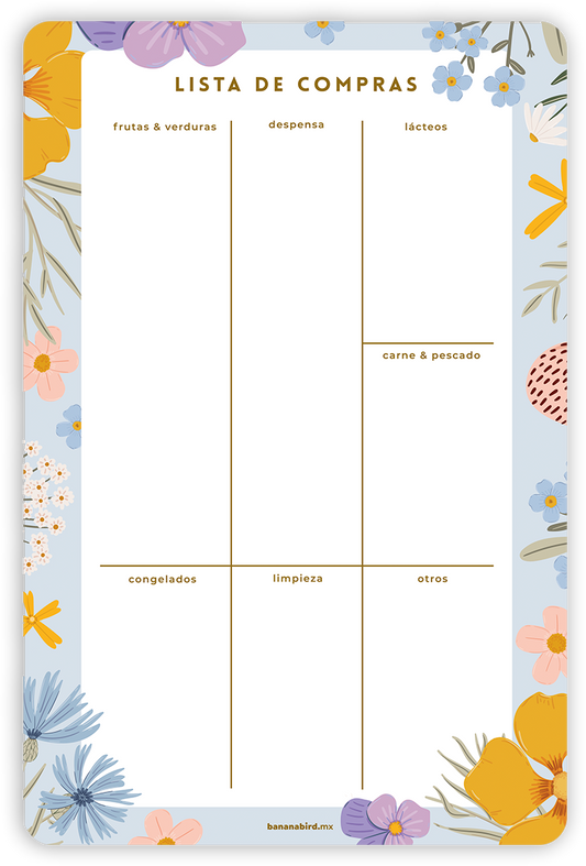 Planner magnético "Lista de compras"