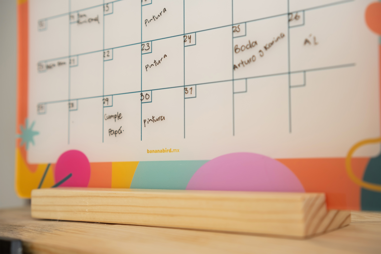 Planner MENSUAL en acrílico PARA ESCRITORIO (LIQUIDACIÓN)