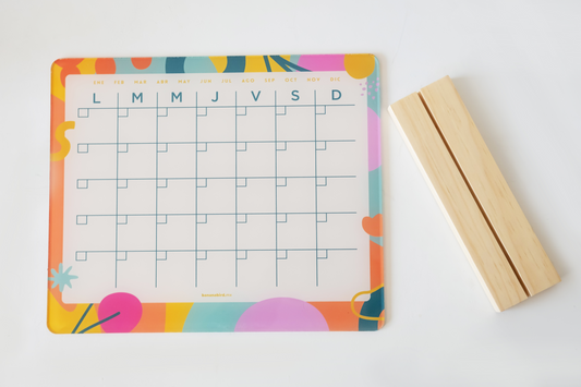 Planner MENSUAL en acrílico PARA ESCRITORIO (LIQUIDACIÓN)