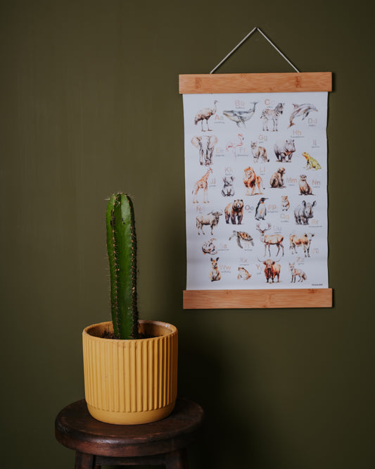 Pergamino en Canvas - ABC de Animales