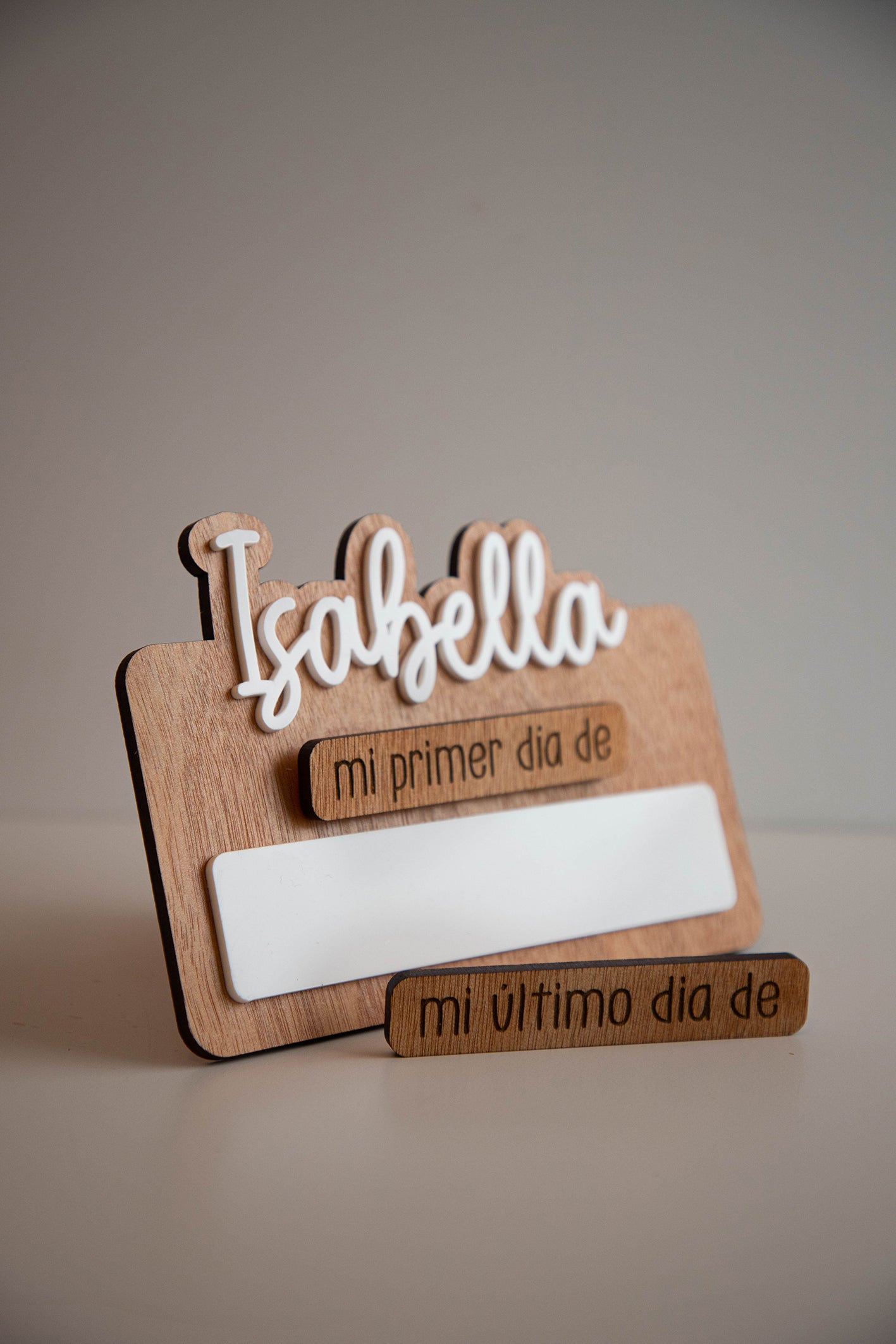 Letrero "Primer / Último día" CHICO