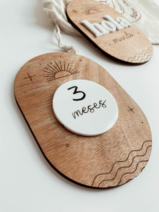 Tags para fotos en madera y acrílico | Borrable