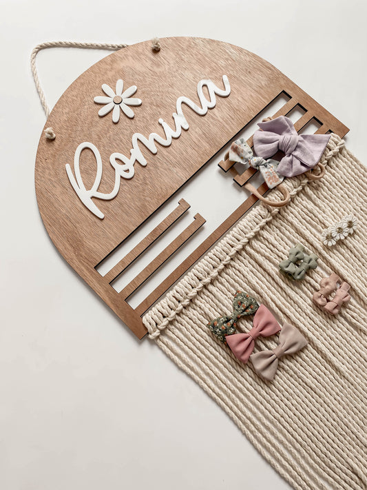 Portamoños con macramé