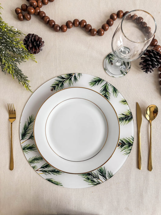 Set de Bajo platos y Porta vasos de acrílico