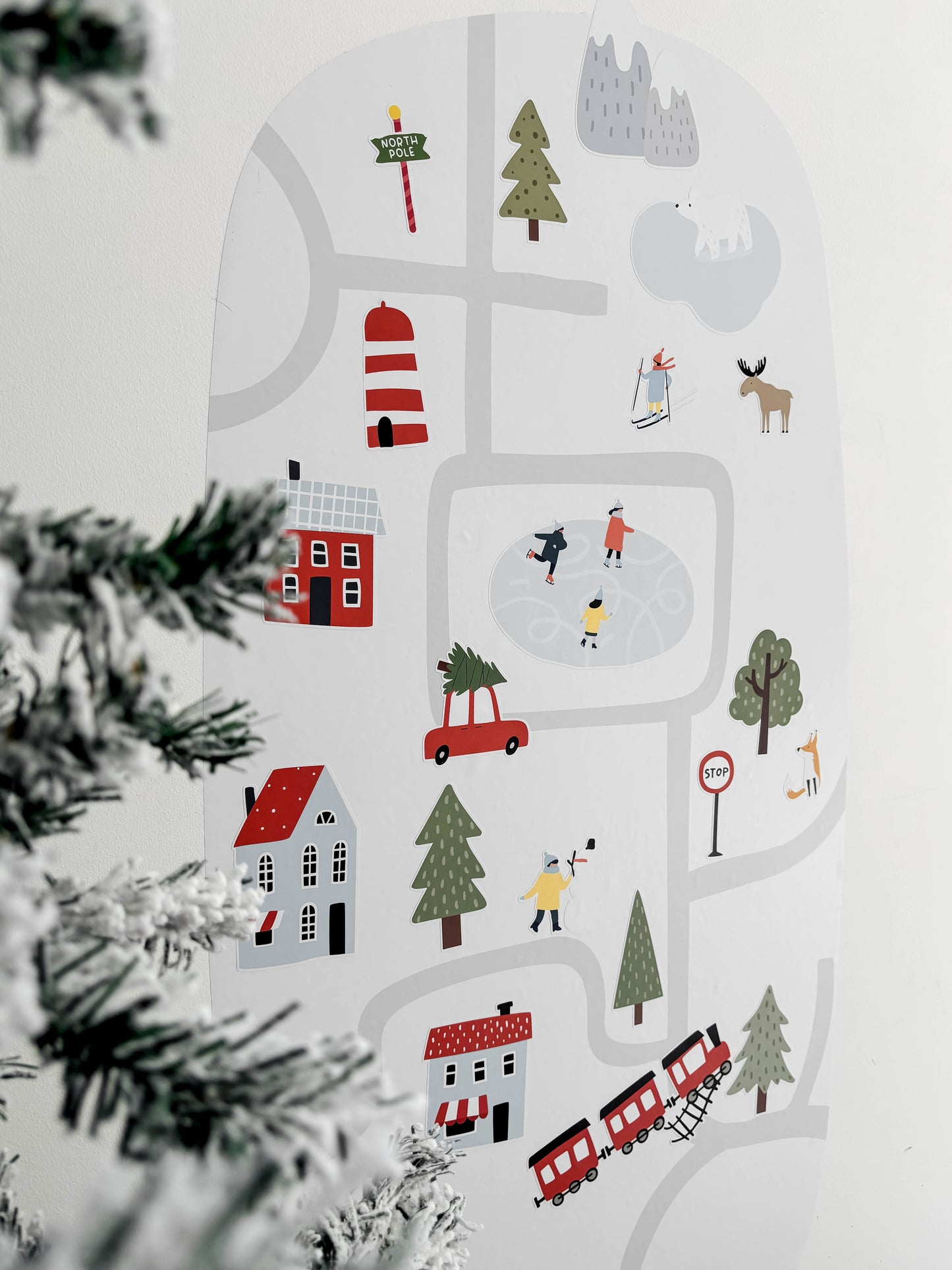 Calendario de adviento (stickers para pared reposicionables)