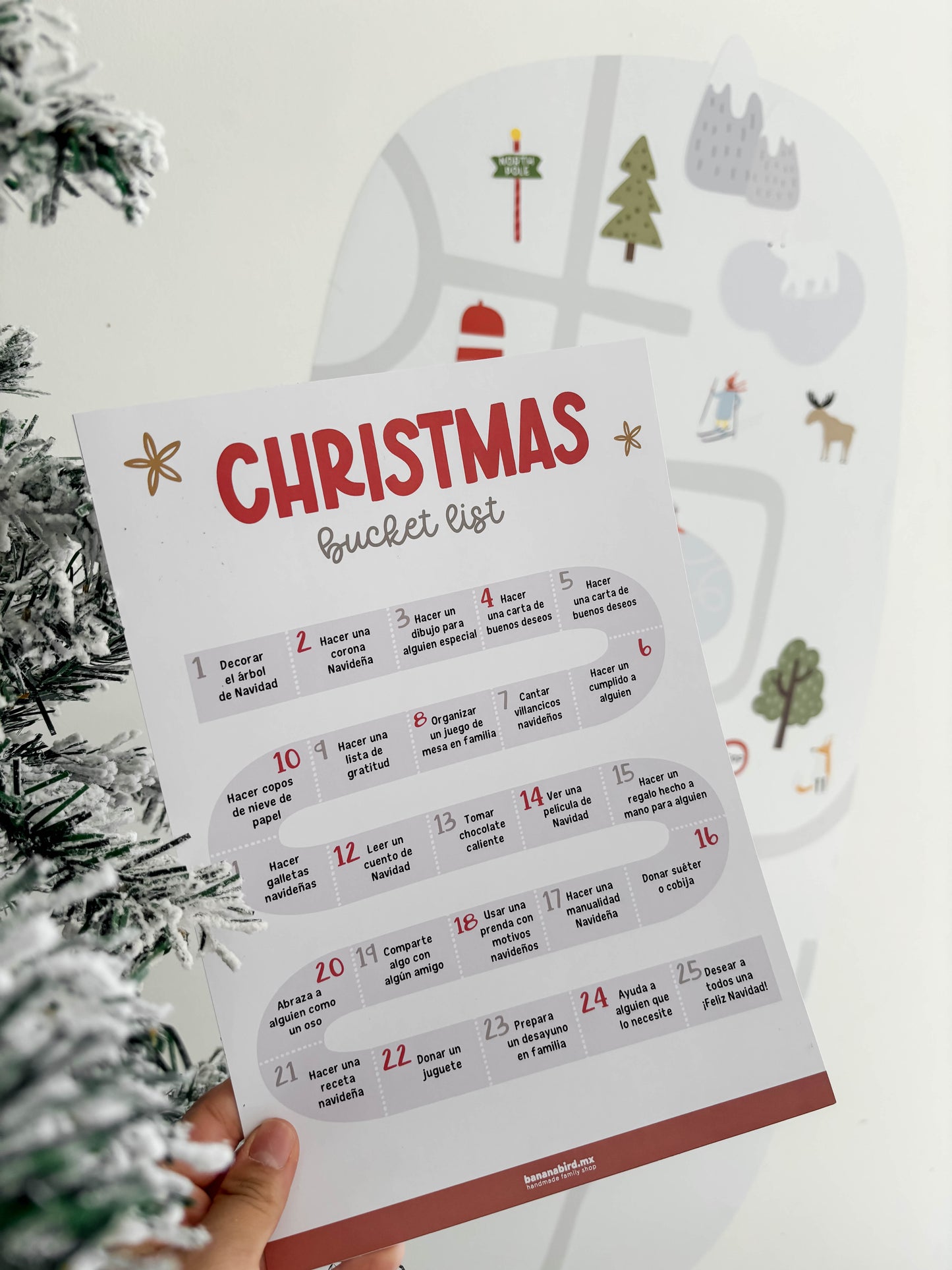 Calendario de adviento (stickers para pared reposicionables)