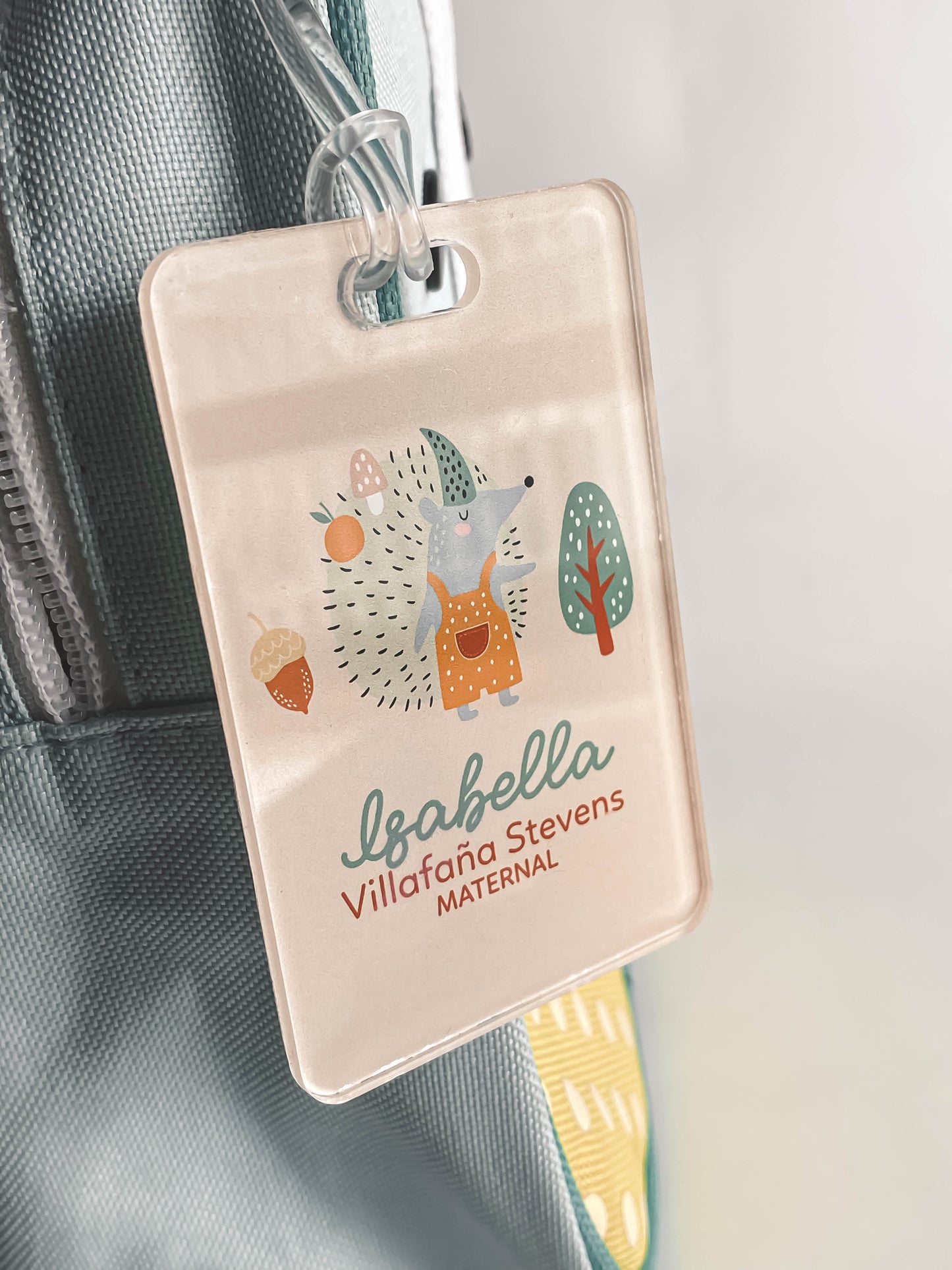 Tag para mochila en Acrílico (Temáticas Clásicas)