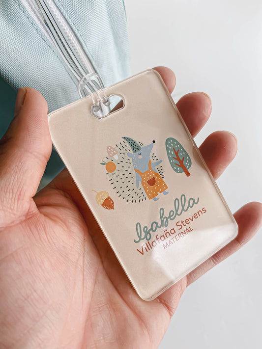 Tags Identificadores para mochilas en Acrílico