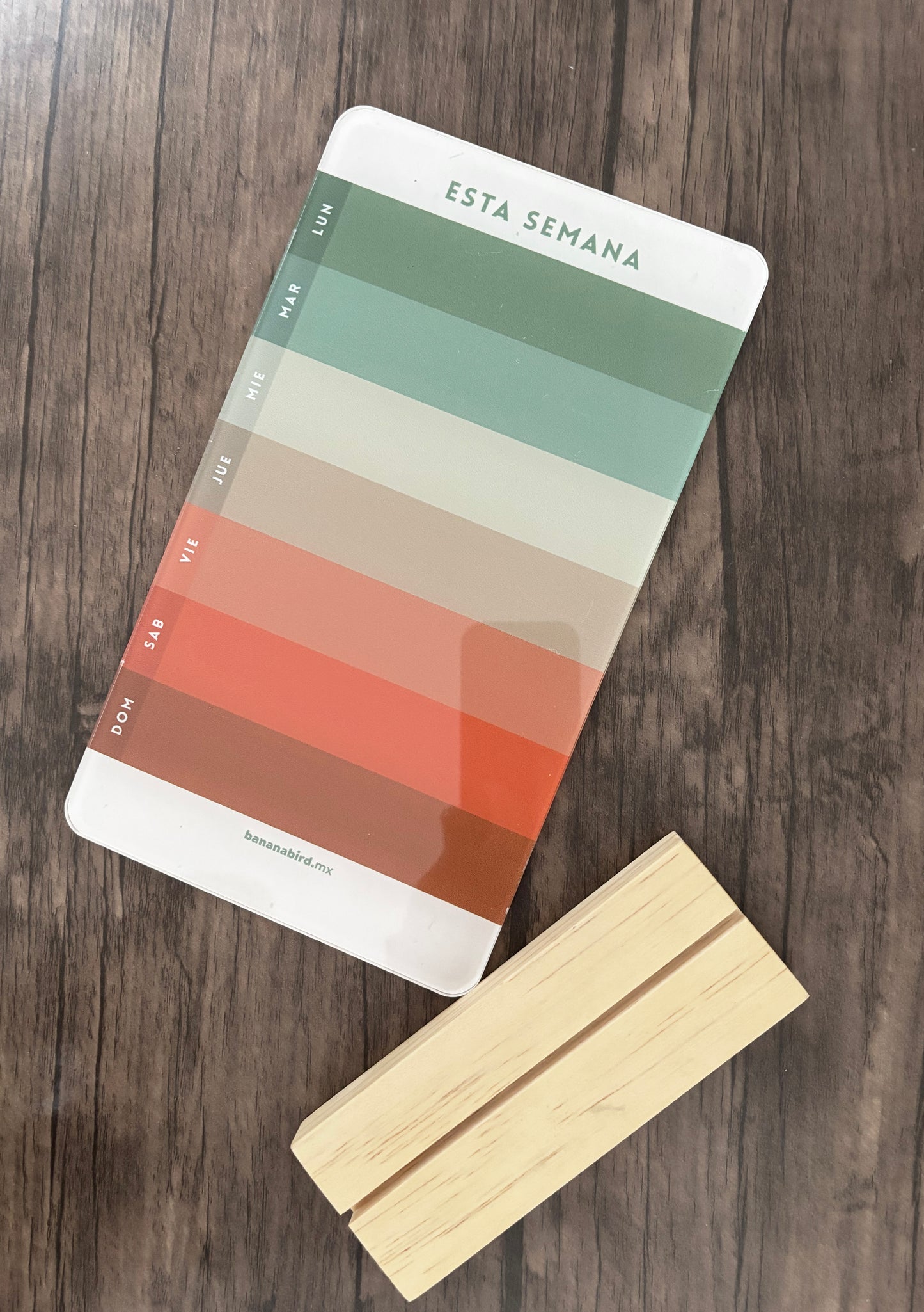 Planner SEMANAL CHICO en acrílico PARA ESCRITORIO (LIQUIDACIÓN)