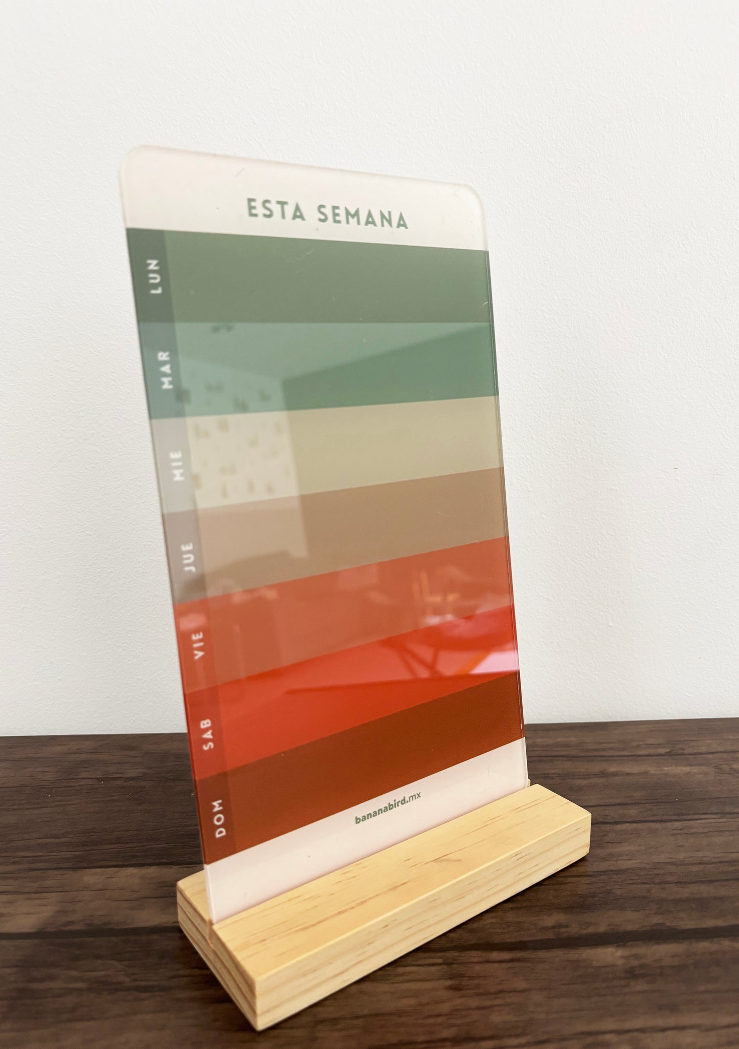 Planner SEMANAL CHICO en acrílico PARA ESCRITORIO (LIQUIDACIÓN)