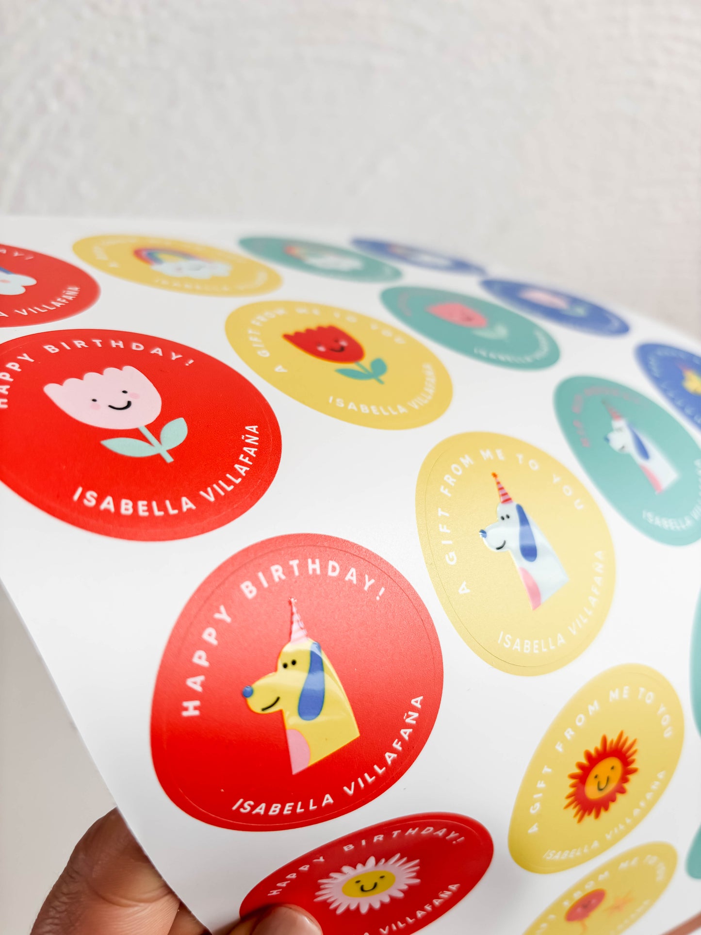 Planillas de Stickers para Cumpleaños