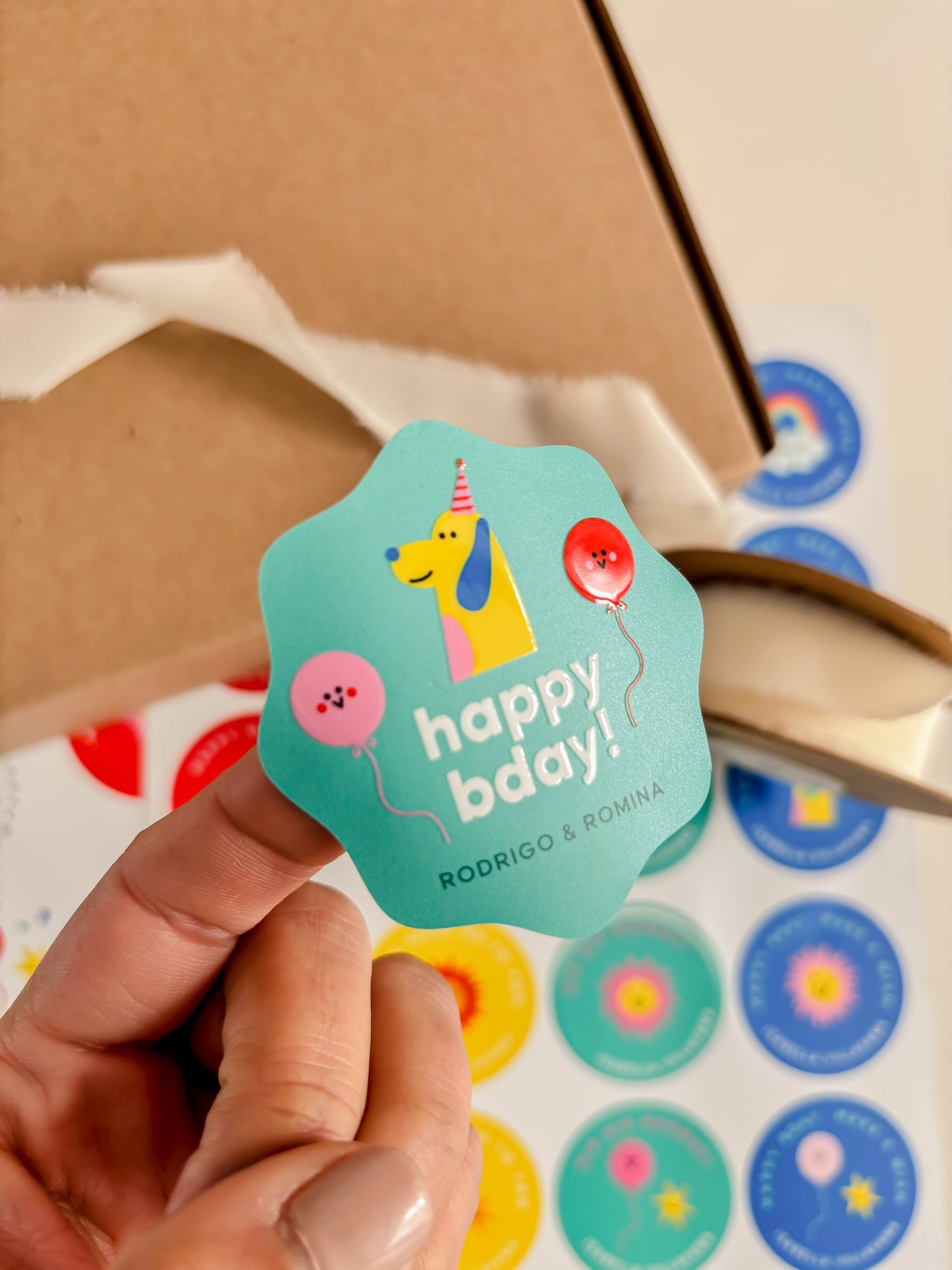 Planillas de Stickers para Cumpleaños