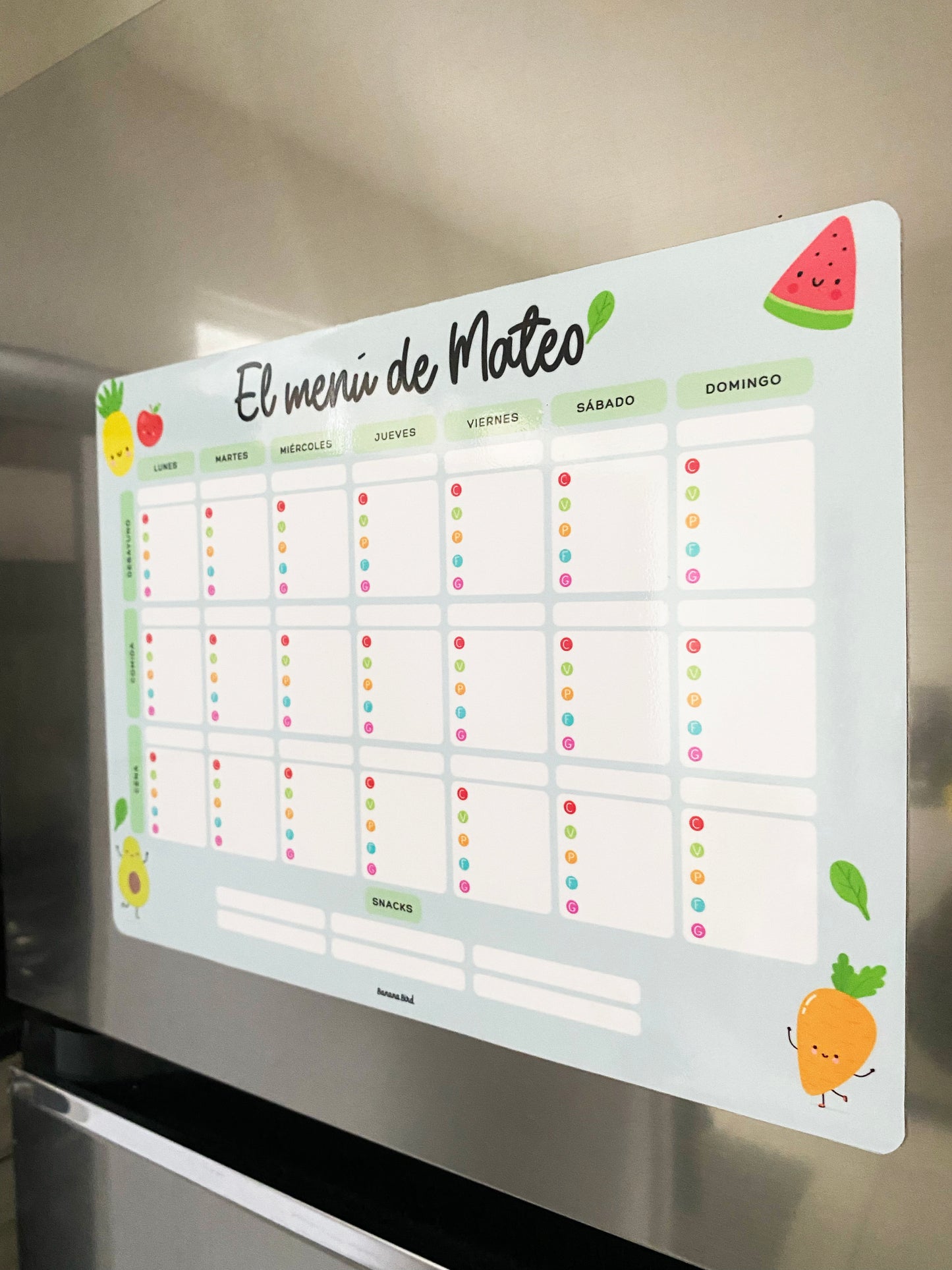 Planner para Alimentación Complementaria Personalizado (LIQUIDACIÓN)