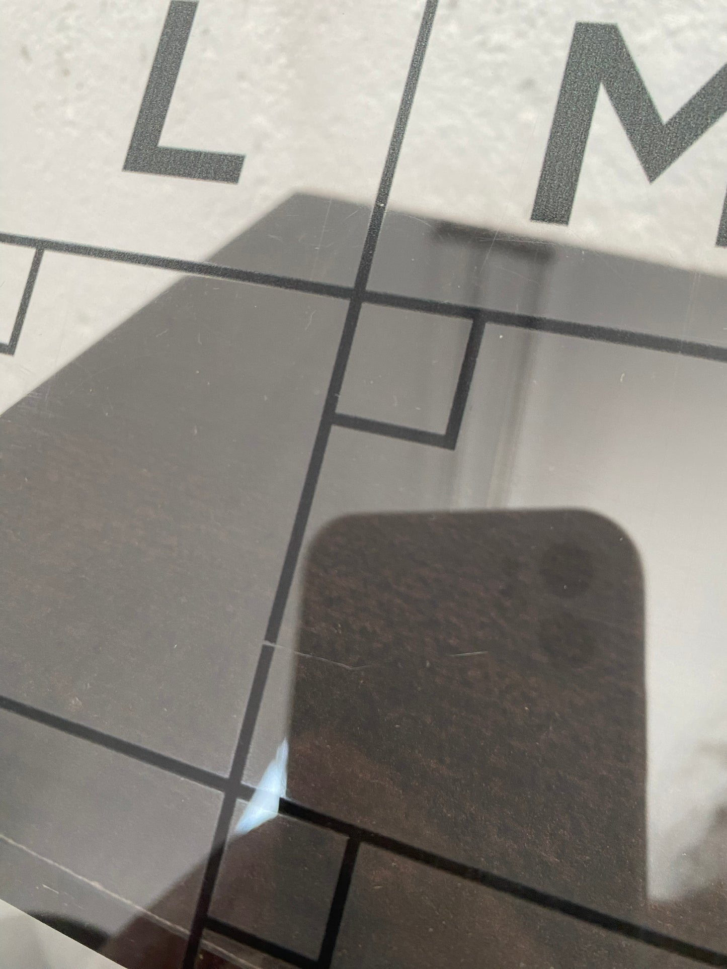 Planner MENSUAL con notas y tareas 60x90 en acrílico transparente para pared (LIQUIDACIÓN)