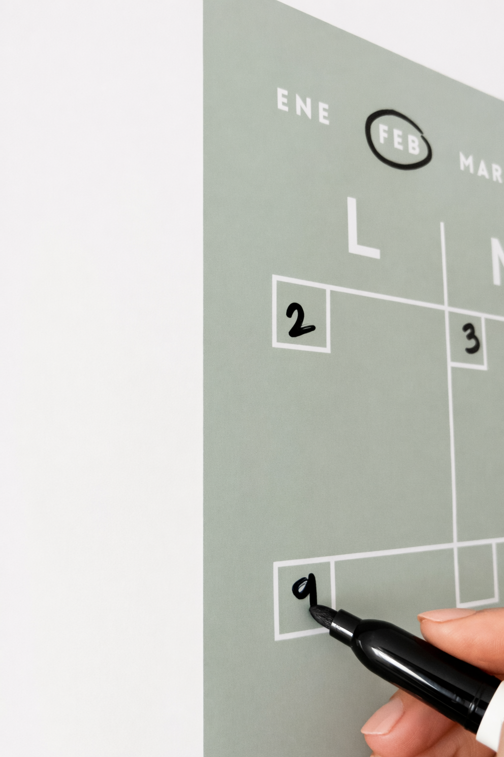 Planner Mensual en Vinil Removible - Personalizable