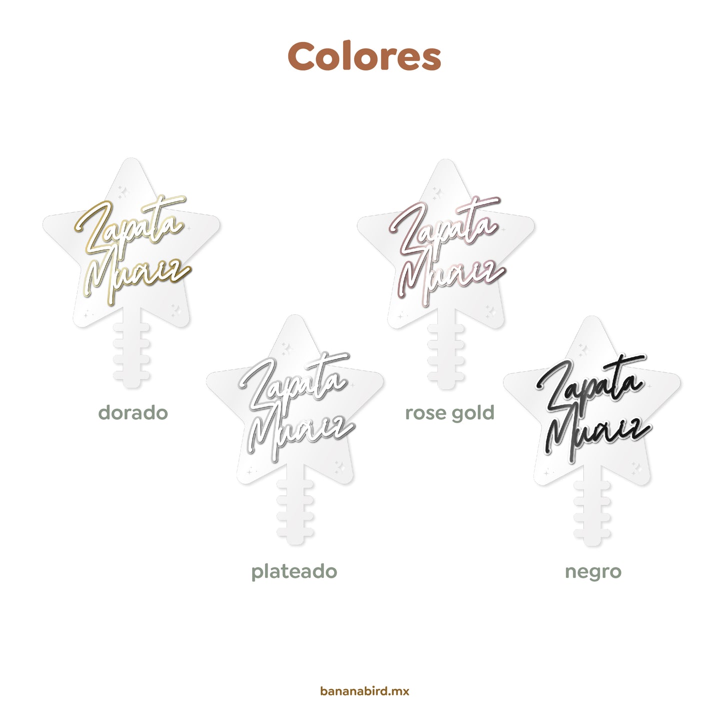 Estrella en acrílico (topper para pino)