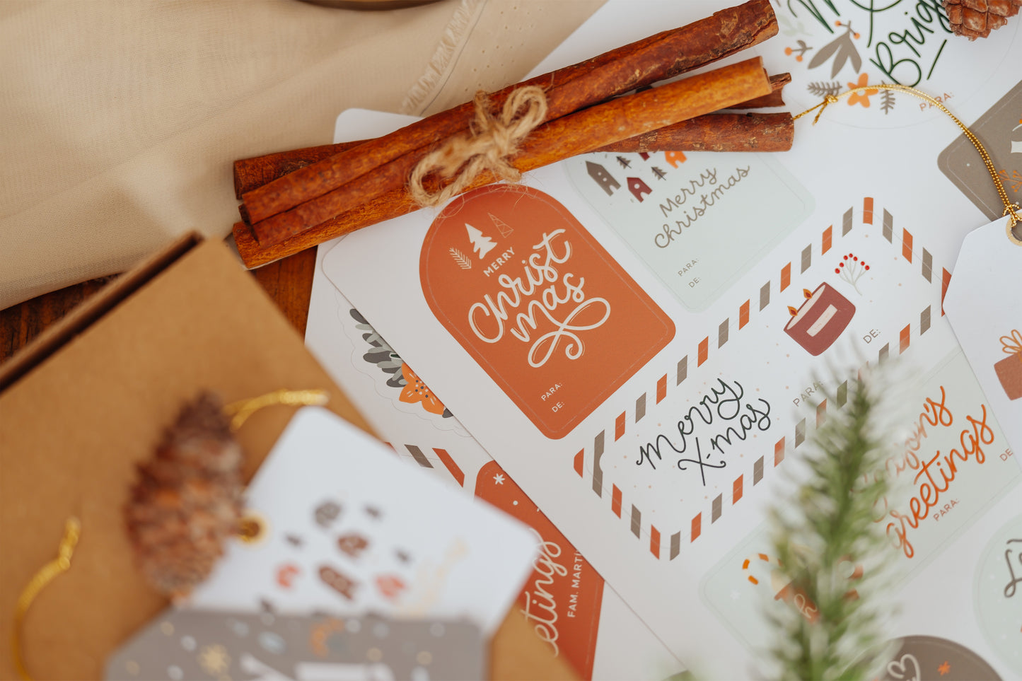 Planillas de Stickers para regalos de Navidad (LIQUIDACIÓN COLECCIÓN 2024)