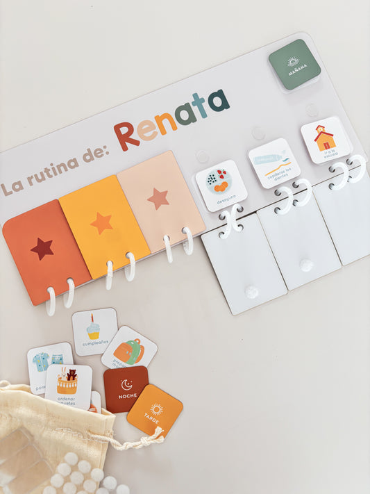 Tablero de Rutinas con velcros