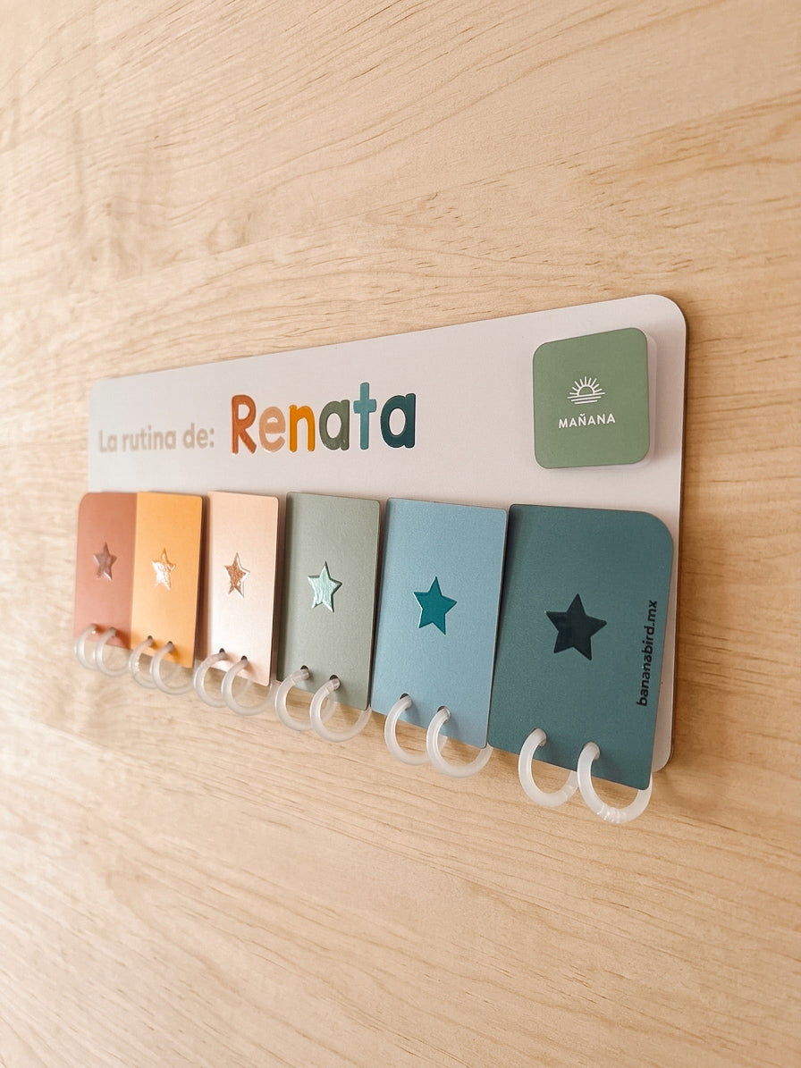 Tablero de Rutinas con velcros