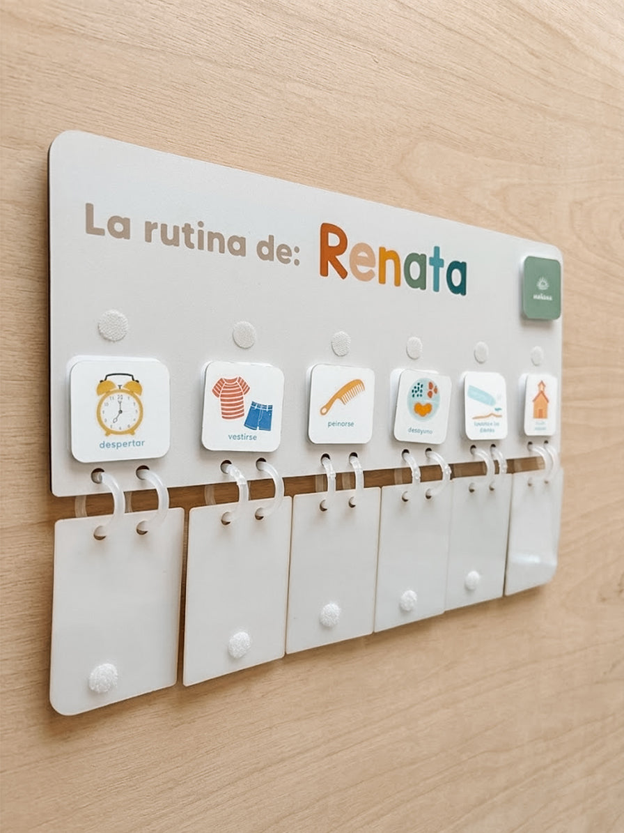 Tablero de Rutinas con velcros