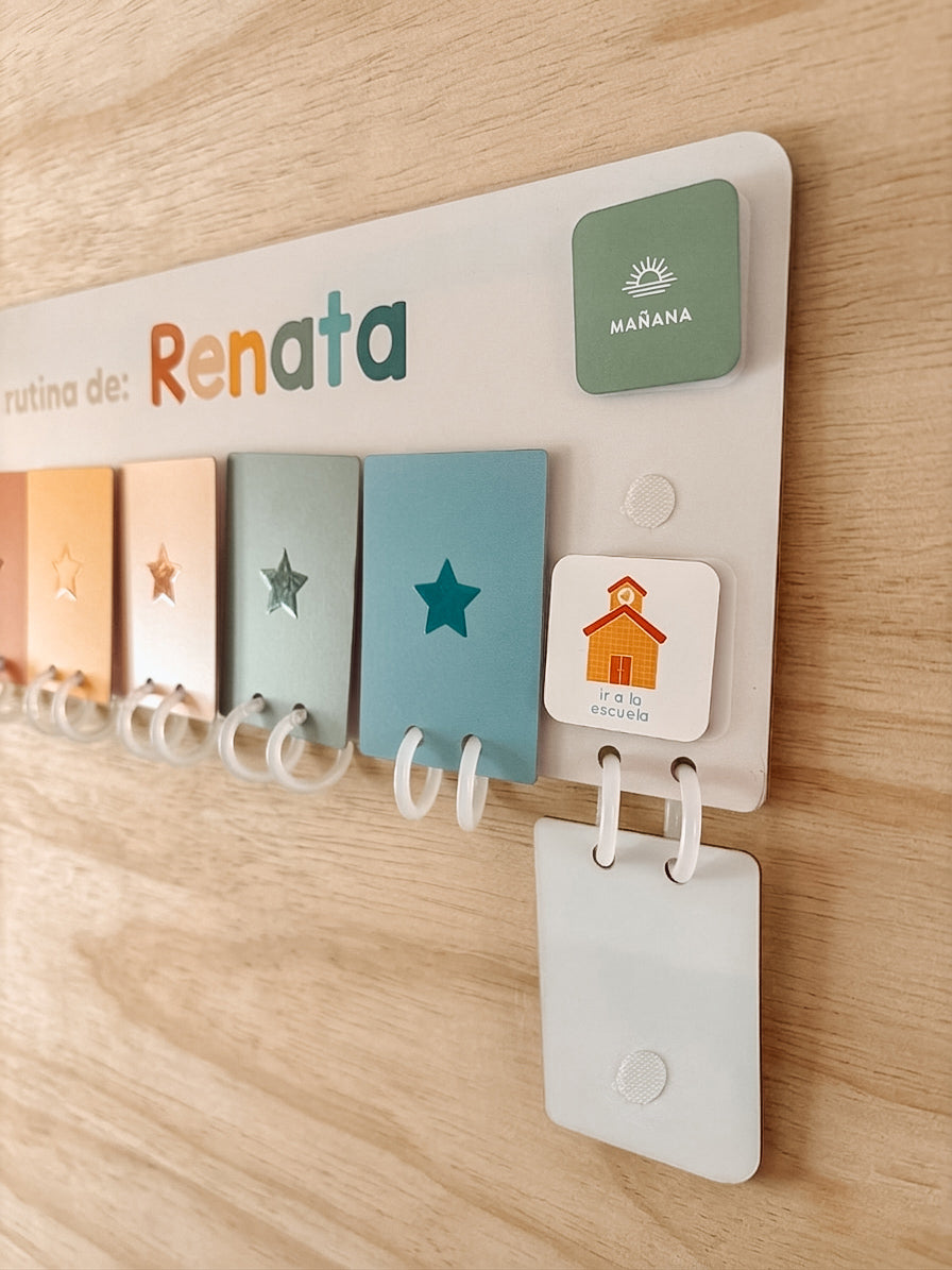 Tablero de Rutinas con velcros