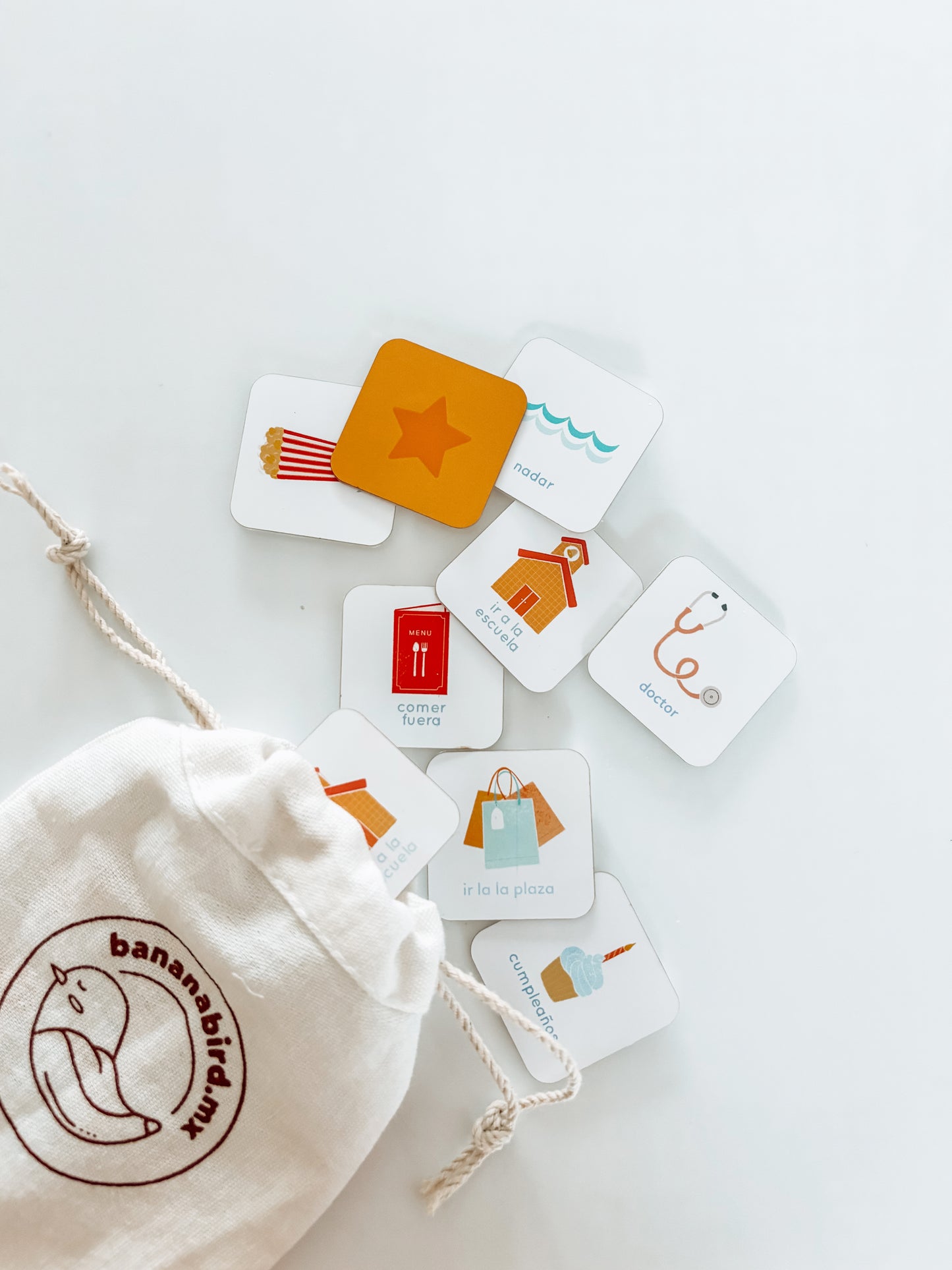Set de fichas individuales para el tablero de rutinas con velcros
