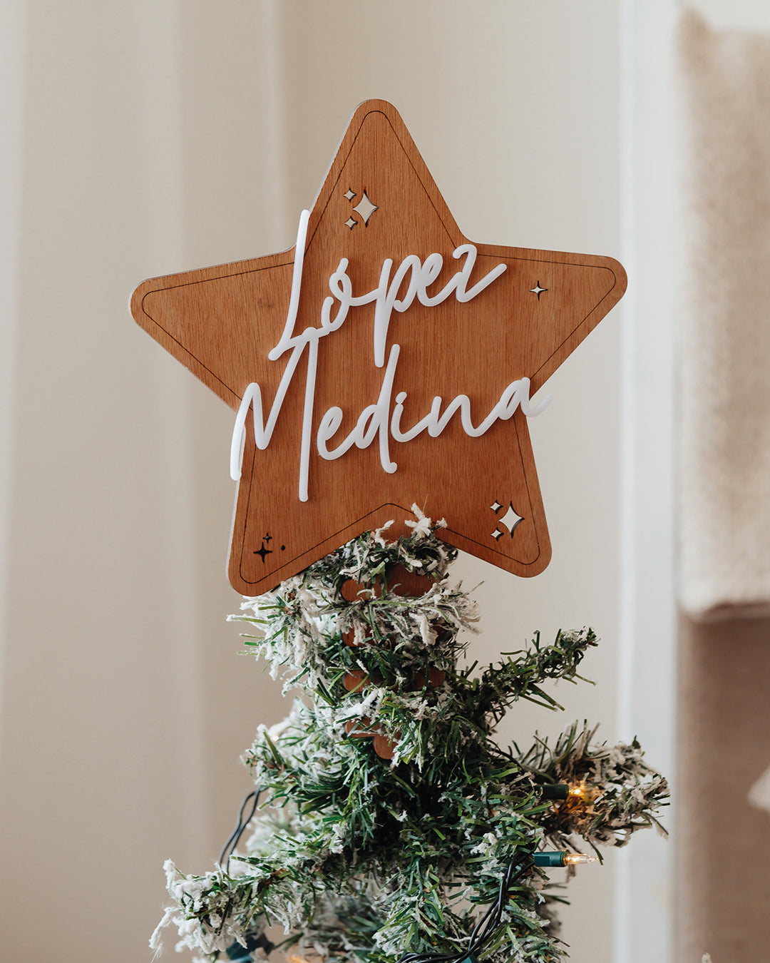 Estrella en madera (topper para pino)